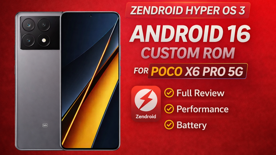Zendroid HyperOS 3 for Poco X6 Pro 5G